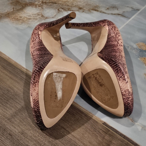 Miu Miu Rose Pink Python Platform - Picture 13 of 17